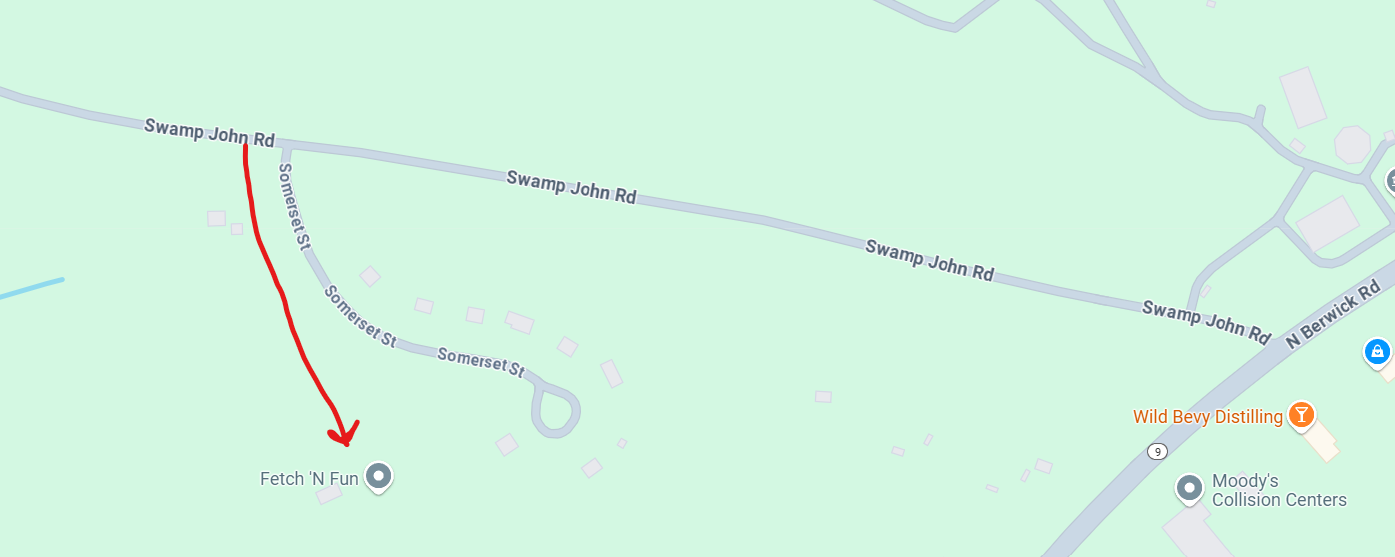 A map of the street with the name trump john.